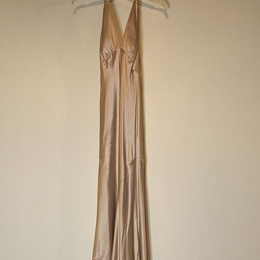 Vintage Gold Evening Gown